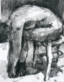 charcoal drawing nude sutherland artist
