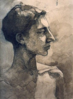 ink drawing face portrait sutherland artist